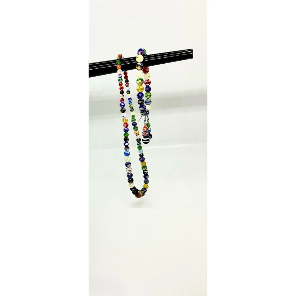 Multi Color Murano Glass Necklace, Earrings & Bracelet Set - Picture 6 of 6